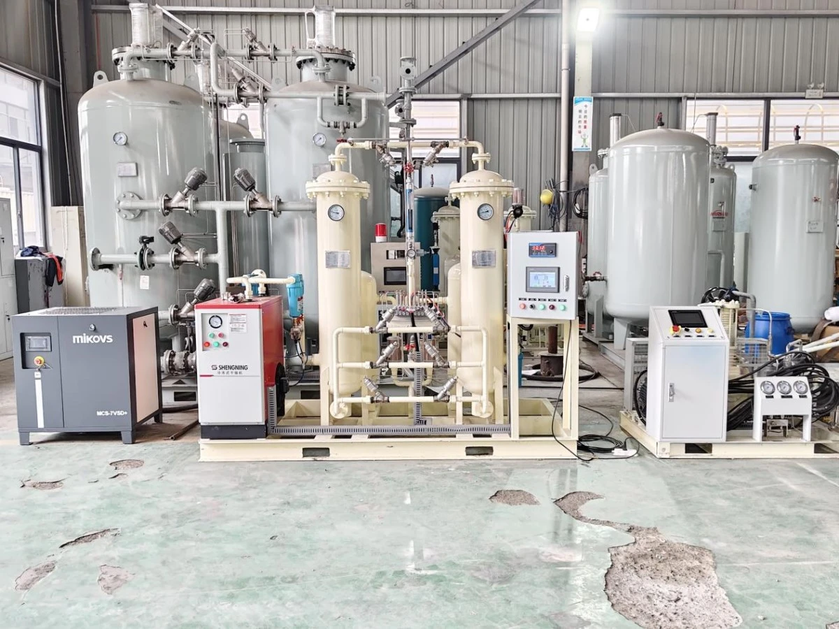 The Nuzhuo 3m3/h Oxygen Generator And Cylinder Filling Station Is Been Testin...